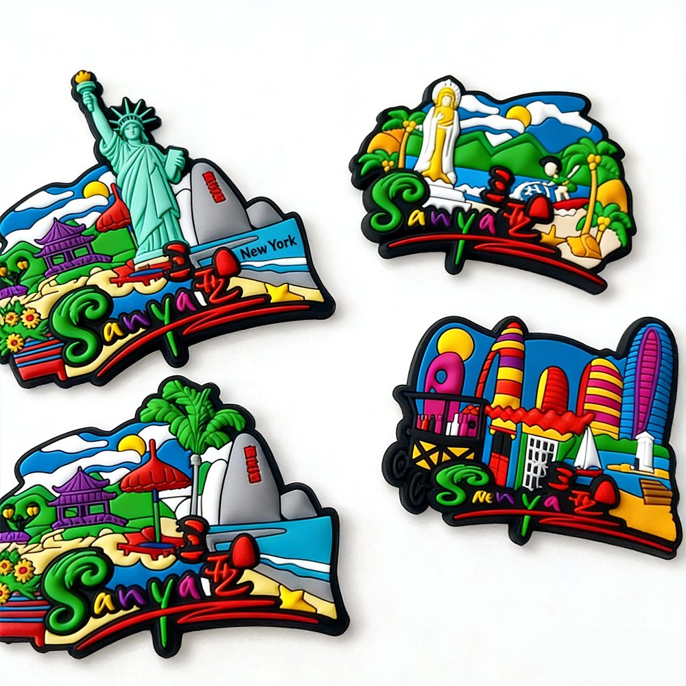 Customizable Magnetic Souvenirs High-Quality 3D Rubber Fridge Magnets for Wholesale Perfect USA Travel Memorabilia