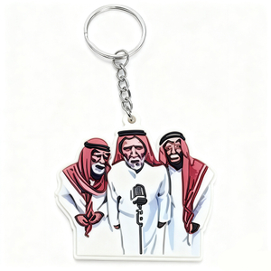 Manufacturer Personalized Logo Design Anime Custom Saudi Arabia United Arab Emirates Logo Silicone Key Holder 