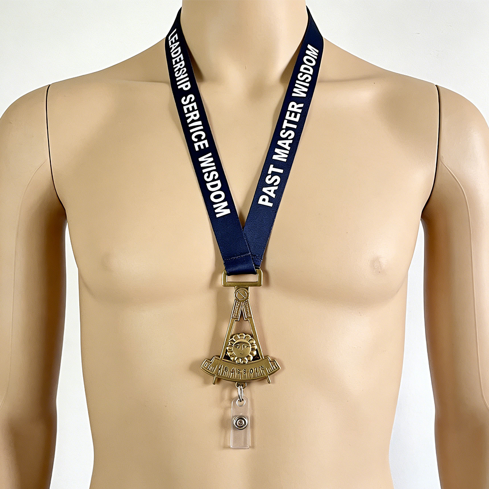 Past Master Lanyard Custom Design High Quality Past Master Lanyard for Events Meetings and Daily Wear