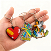 2025 One Piece 2D Rubber Christian logo Custom Charms Souvenirs Gift Keychain Ring Cartoon Accessories for Keychains