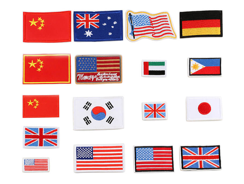 Factory Custom US Flag New York Police Patch