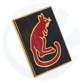 British Military uk 7th Armoured Division Desert Rats Lapel Pin Badge
