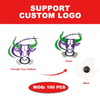 Custom Logo Christmas Clog Cartoon Letter Flower 3D Anime Decorations Accessories Halloween PVC Designer Shoes Charms For Clog