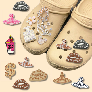 Hot sale designer croc charms pvc shoe charms