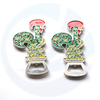 Wholesale Portugal cock tourist souvenirs enamel novelty baby fridge magnet bottle opener