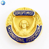 Customized Metal Soroptimist International Member Badge Pin Anniversary Lapel Pin