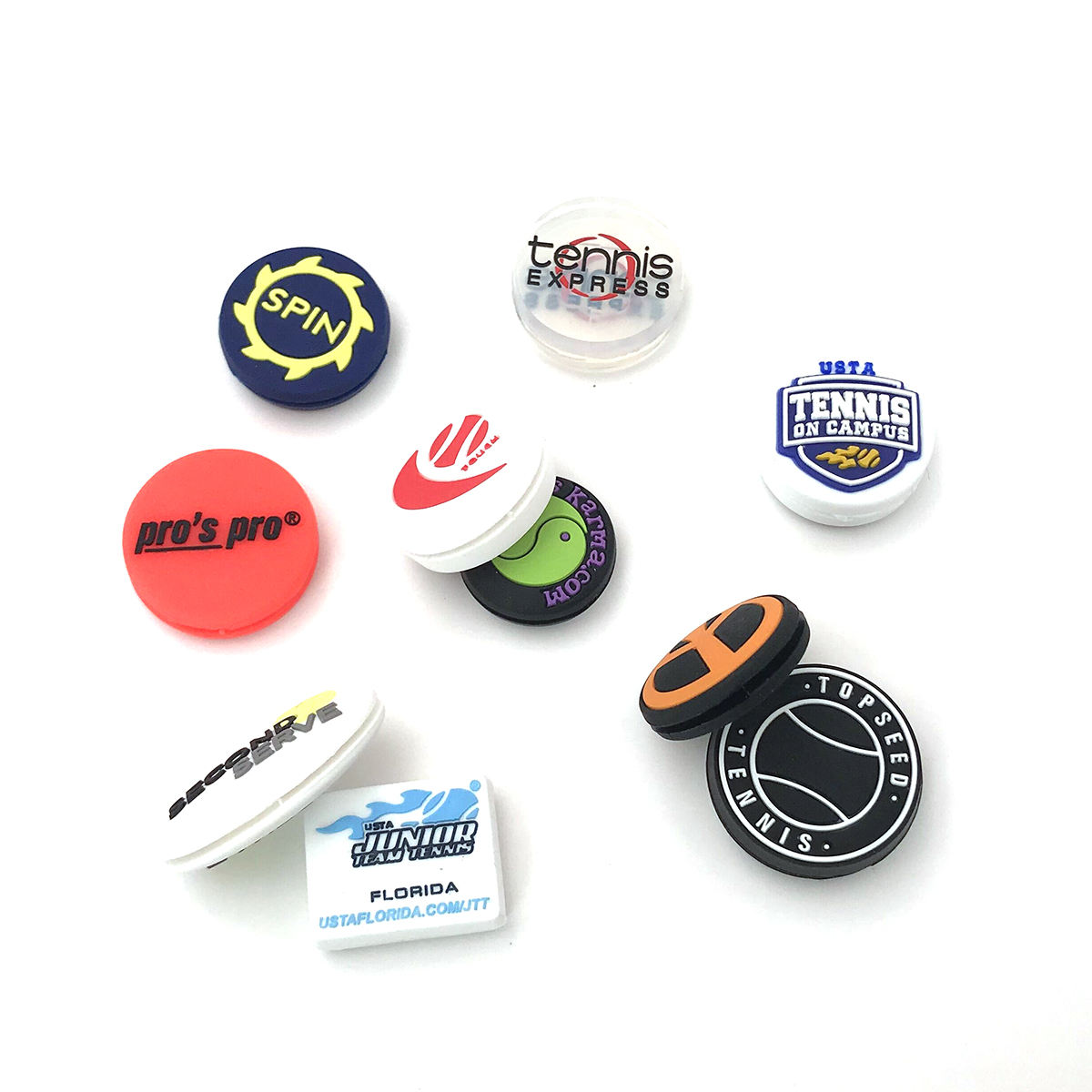 High quality soft pvc tennis racquet vibration dampener tennis dampeners custom logo