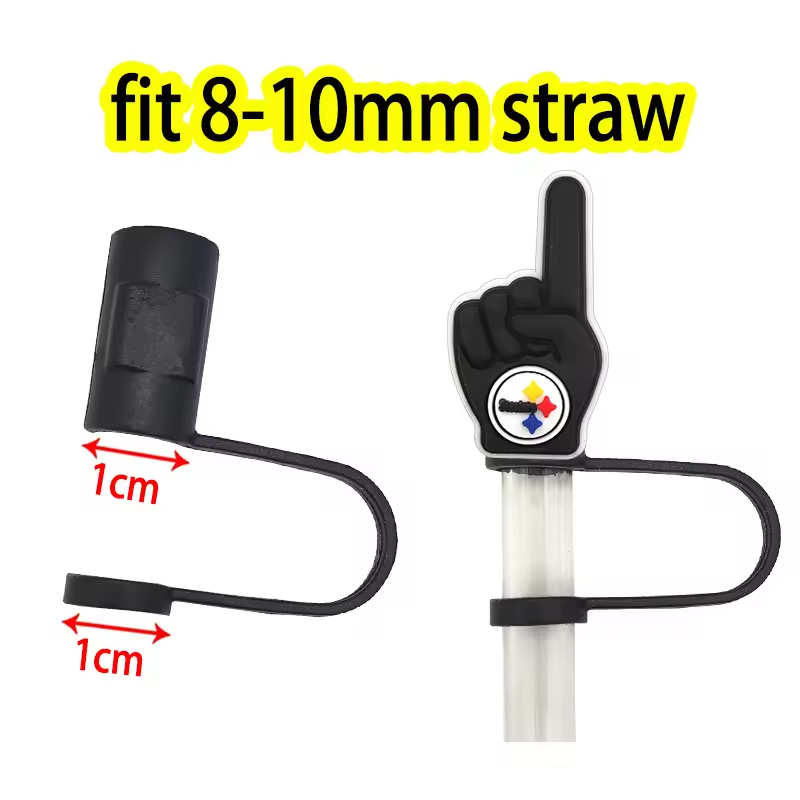 factory wholesale customized reusable eco-friendly straws lids straw cover pink yellow green 10mm silicone straw topper