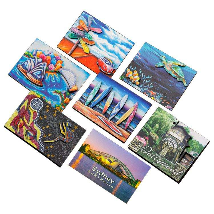 Custom Travel Memorial Photo Decoration Fridge Magnets With Personalized Pictures