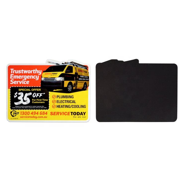 Custom Advertisement Magnet Promotional Gifts Business Card Paper Fridge Magnet with DL layer