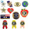 High Quality Customized Collectible Metal Art Crafts Kiwanis club International Pin Lapel Enamel badge