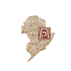 Custom ZONTA International Civic Club Lapel Stick Pin Gold Colored Badges
