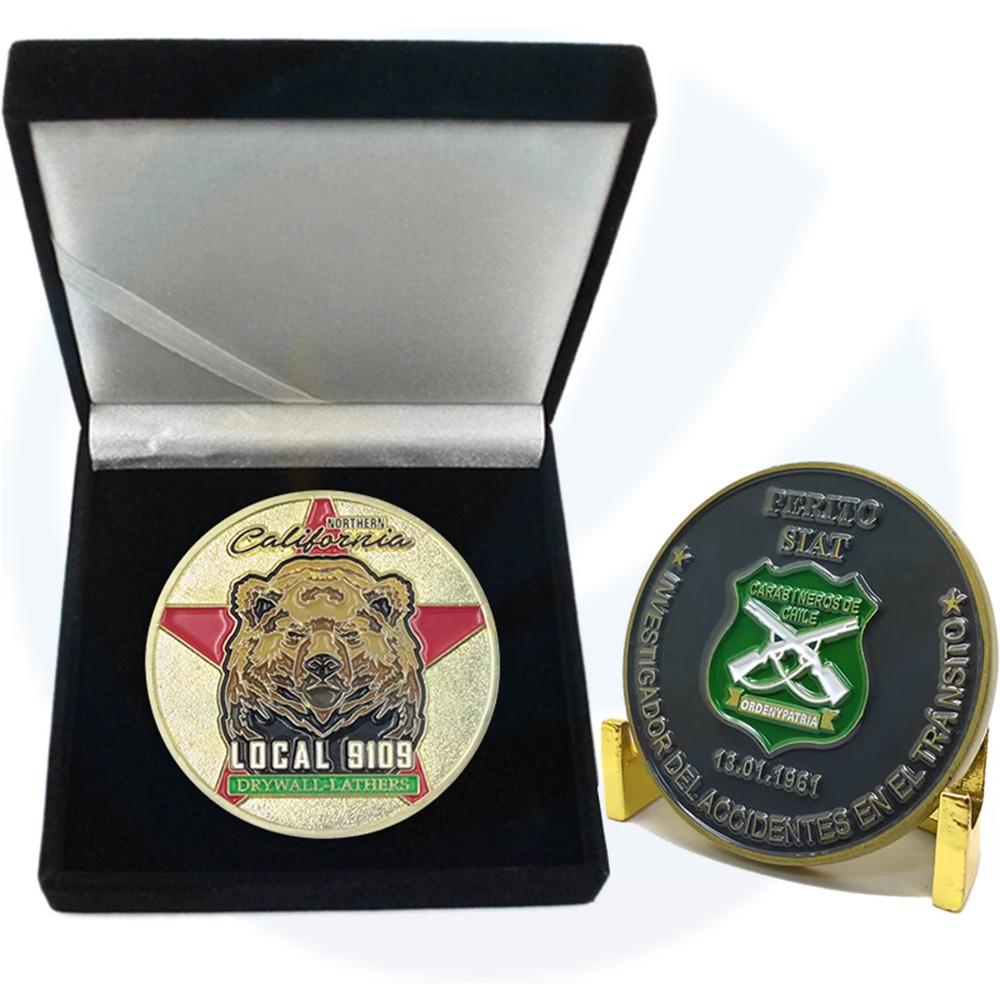 Cheap Wholesale Manufacturers Blank Brass Security Copper Stamping Dies Souvenir Chile Custom Challenge Commemorative Coin