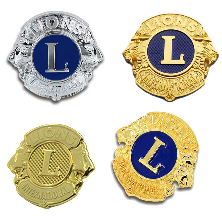 Metal Crafts Manufacturers Metal Masonic International Rotary Badge Brooch Enamel Custom Lapel Pin Lions Club Emblem