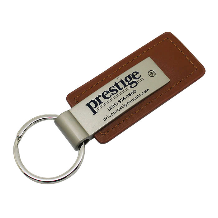 Wholesale Personalized Design Gift Engrave Name Business Blank Keyring Key Chain Car Brand Logo Metal Pu Custom Leather Keychain
