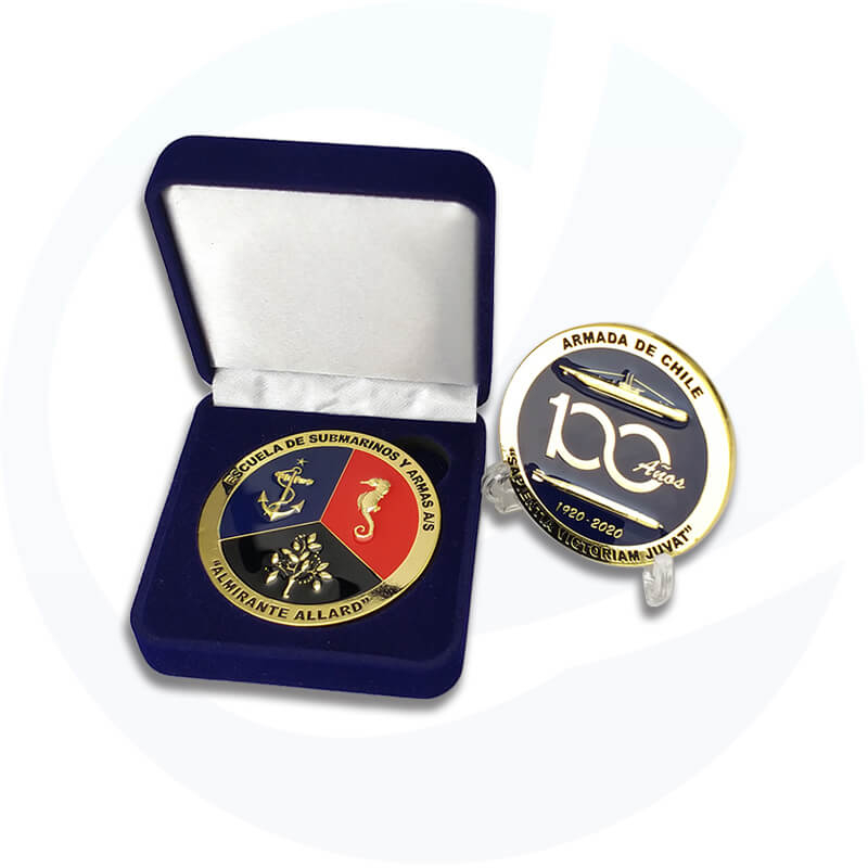 Chile Military Epoxy Challegne Coin