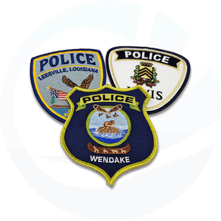 Custom small Police Embroidery Aircraft Patches