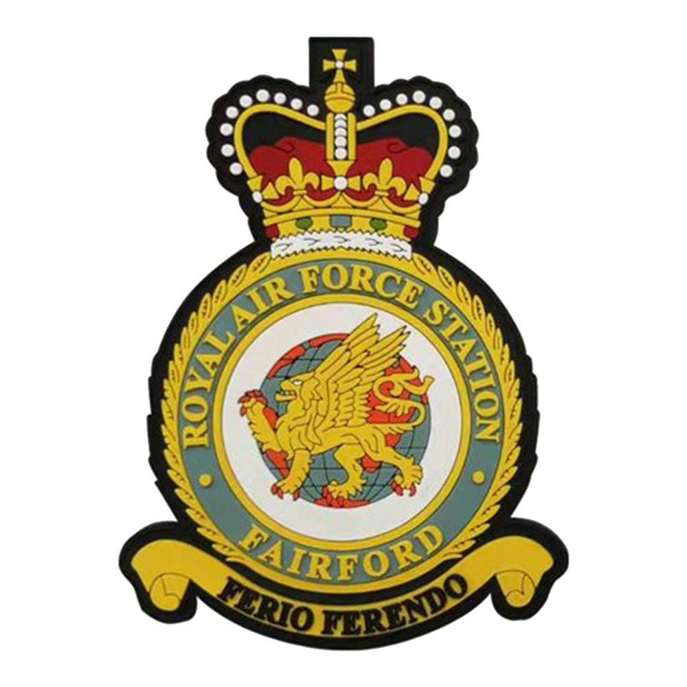OEM Squadron Royal PVC Crest Badge Squadron Patch Official Crest Rubber Reusable Canadian Patches