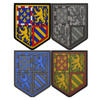 Custom Locking Area LOGO Tactical Badges Iron on Hook and Loop France Boy Scout Patrol Rubber Pvc Patches