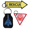 Factory Custom Sided Flight Crew Luggage Tag Label Aviation Gift Keychains