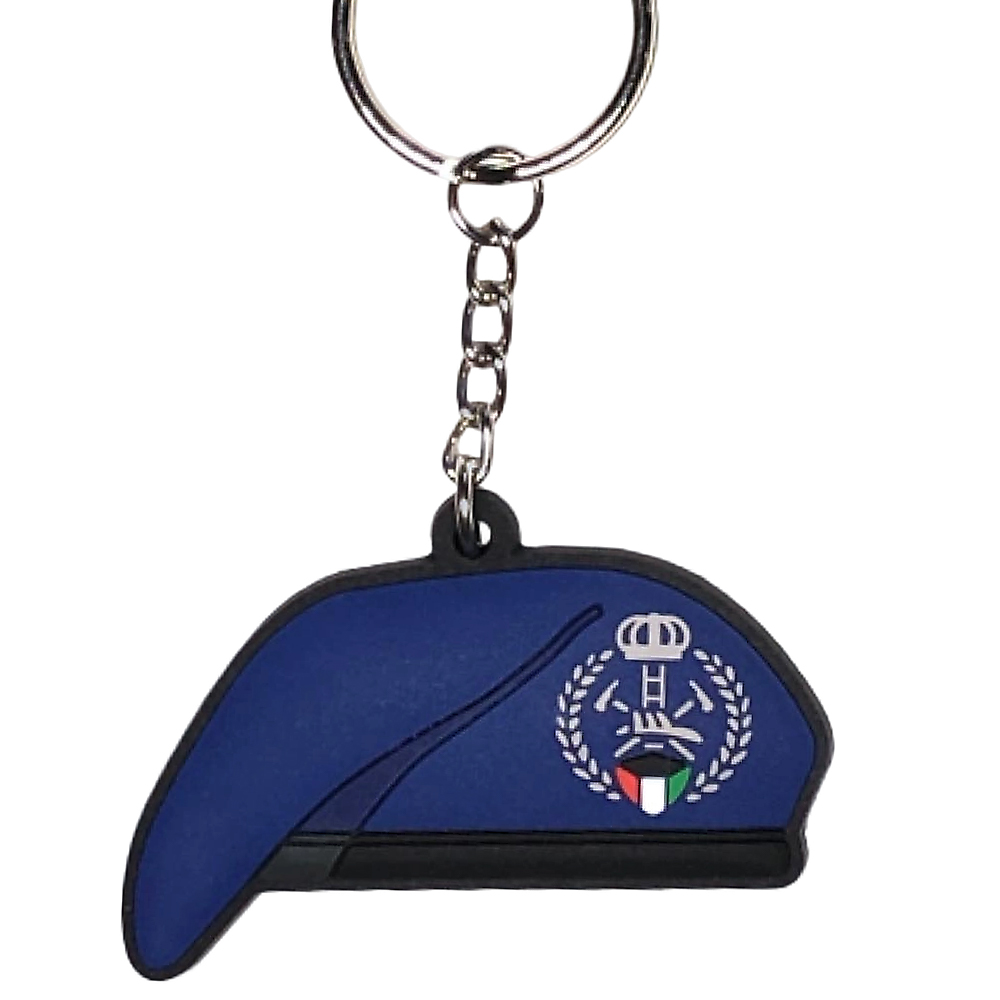 Fashionable Exquisite PVC Rubber Baseball Keychain Like a Cap Beret Style Key Chain Personality Backpack Cap Keychain Jewelry