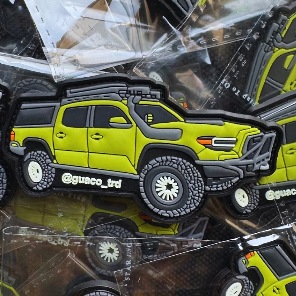 Factory Wholesale Car Shape Car Iron on Patch Car Patch PVC Hook & Loop Patches 2D 3D Embossed 