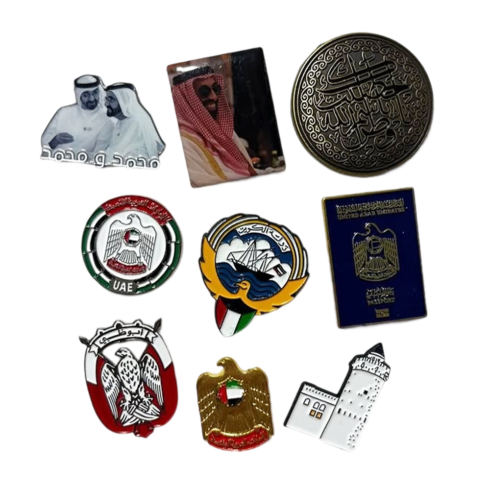 Government of Dubai Official Logo Cell Phone Sticker, Metal Enamel Badge and Car Necklace Pendant phone sticker