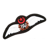 Customized Fabric Woven Both Sides Airplane Airline Jet Tag Embroidery Key Ring 3d Double Sided Logo Custom Pakistan Navy Aviation Keychain