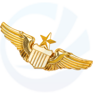 NaienCraft, Pilot Wing Pin Senior Metal Wing Badge Gold Aviator Pins Insignia Wings for Shirt Lapel Pins