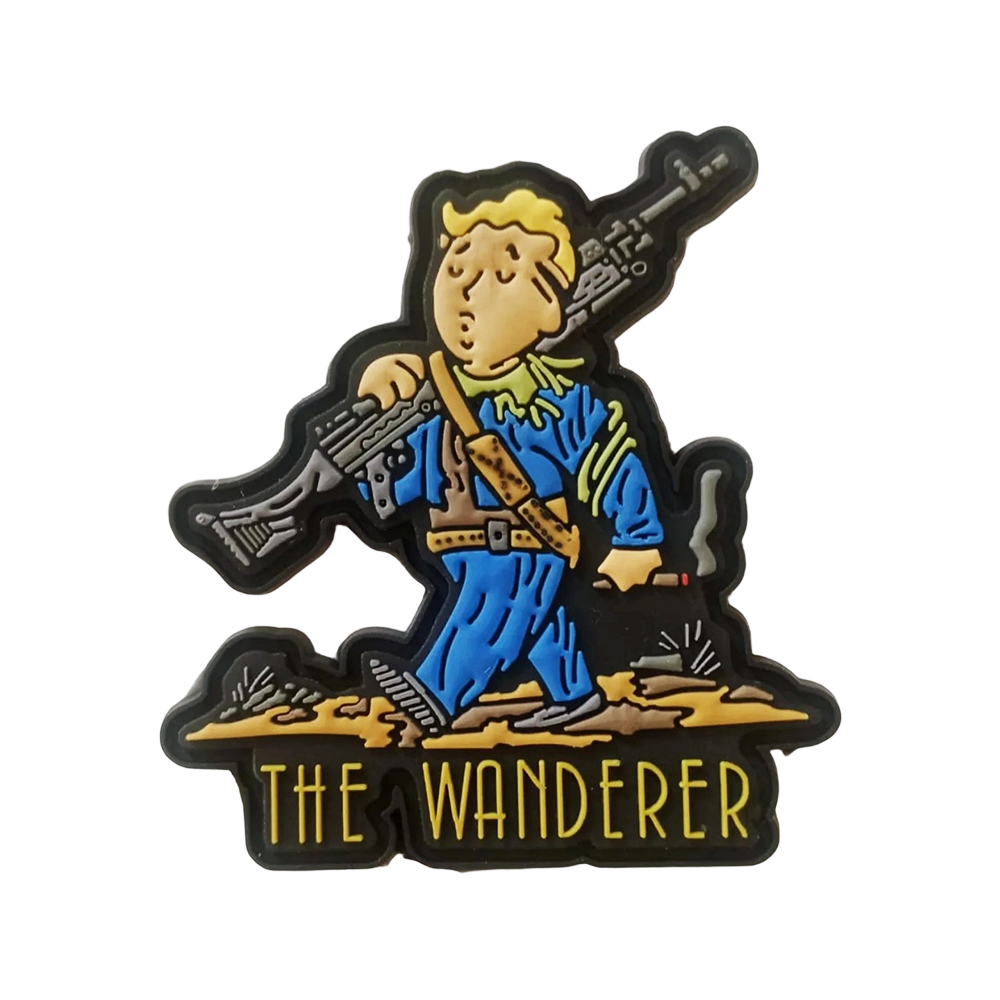 Custom PVC Patches 2D 3D Soft PVC Clothes Rubber Patch With Hook and Loop Backing RUBBER PVC PATCH