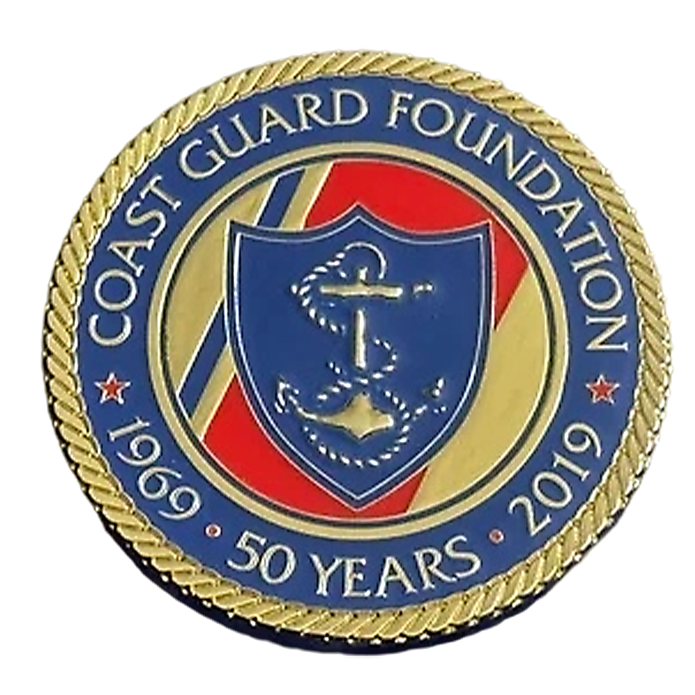Customized Design Logo Velvet Commemorative Coin Gift Box Metal Stamping Soft Enamel Zinc Alloy Custom U.S. Coast Guard Challenge Coins