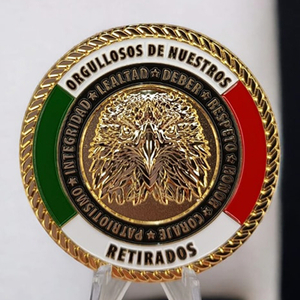 Factory Customized 3D Latin America Mexican Flag Map Commemorative Challenge Coin Custom Mexico Challenge Coins