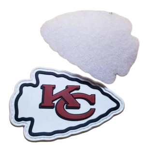 Custom 3D Printed NFL Team Logo Sign Rubber Patches, Custom Pvc Soft Rubber Patch Label, 3d Pvc Patches