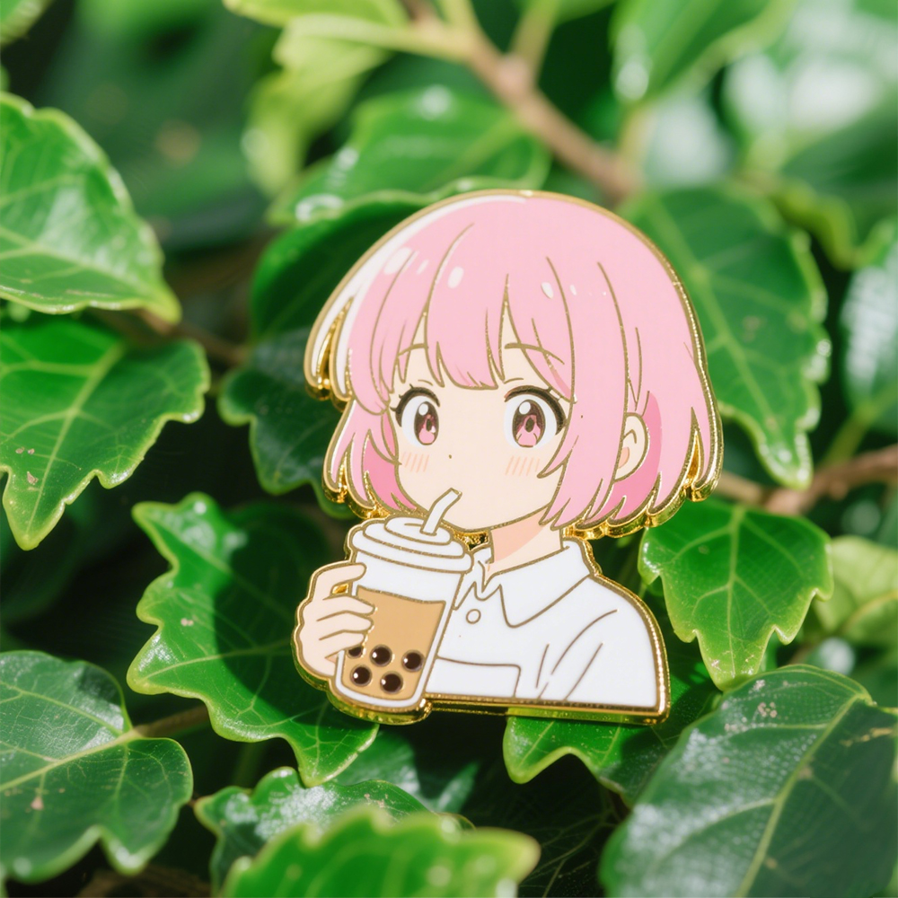High Quality Wholesale Factory Customized Cute Girl Style Hard Enamel Pins Soft Enamel Pins for Decoration