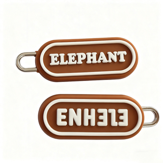 Custom Fashion Logo Free Sample Pvc Rubber Zip Pullers Metal Accessories Nylon Zipper Sliders for Garment Bags