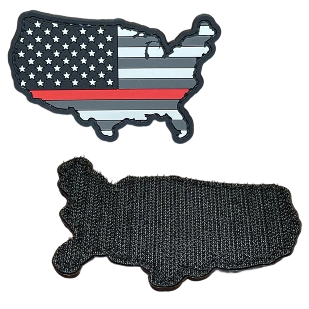 3D PVC Flag Rubber Badge Back Hook Patches Stars Stripes 3D USA Morale Cross PVC Patch Flag Stickers Shoulder Emblem Applique