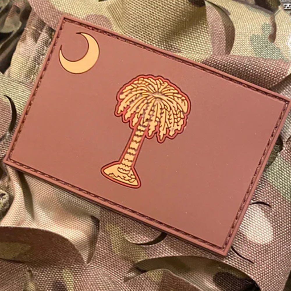 Fashion Design Soft PVC Patch Saudi National Day 2025 SRT GIPN Moon Tree View Pvc Patch