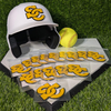 Custom 3D PVC Batting Helmet Decals – Durable Rubber Stickers for Baseball Helmets, Team Logos, and Player Numbers