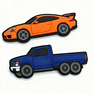 Custom Car Pvc Patches Tag for Clothing Embossed Logo 3D 2D Soft PVC Patches Rubber