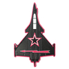 3D Aircraft PVC Rubber Badge Soft Label Patch for Hats Airsoft Sticks-Iron-on Hook Loop Soft PVC Patches Made of Canvas Plastic