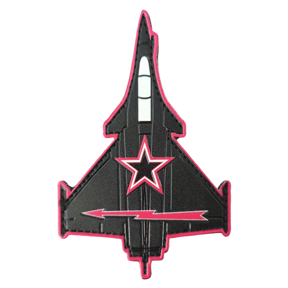 3D Aircraft PVC Rubber Badge Soft Label Patch for Hats Airsoft Sticks-Iron-on Hook Loop Soft PVC Patches Made of Canvas Plastic