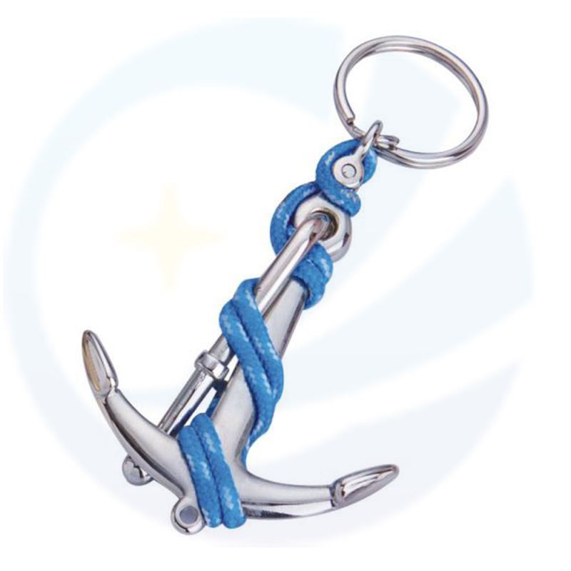 Navigation Nautical Anchor Keyring with Knot