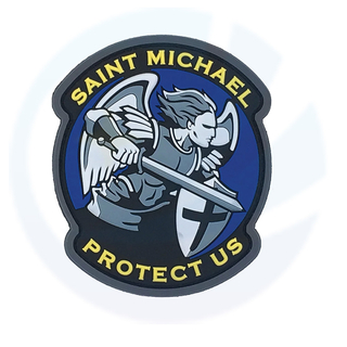 ST. MICHAEL PROTECT US pvc rubber Patch