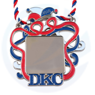 Metal Carnival Medal with Blank Inlaid Photos