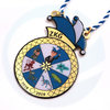 Custom Gold Medal Lanyard Enamel Epoxy Carnival Medal Medallion