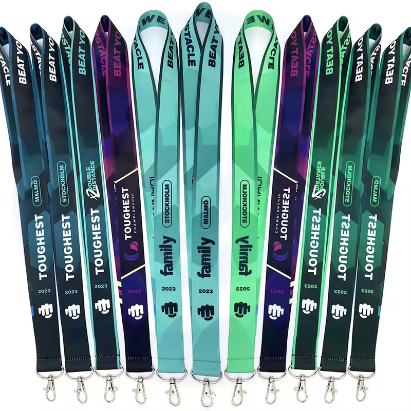 Wholesale Custom Promotional Sublimation Lanyard Blank Satin Teacher Lanyards Accessories
