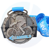 Custom 3d hollowed out bicycle cycling race medal