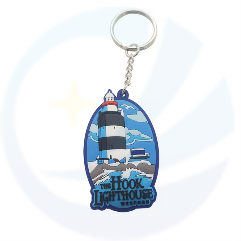 Customized tourist souvenirs, scenic spots, and landscape PVC soft rubber keychains