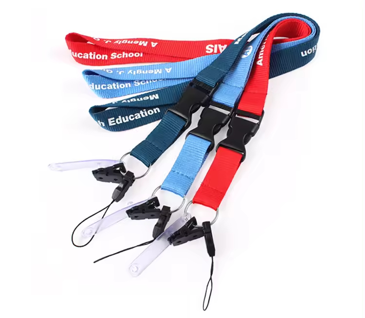 Custom Sublimation Nylon Lanyards Heat Transfer Polyester Lanyard