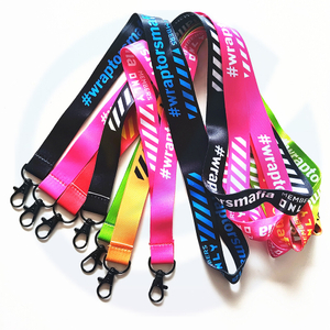 Flat Polyester Cheap Personalize Single Custom Sublimation Lanyards With Logo